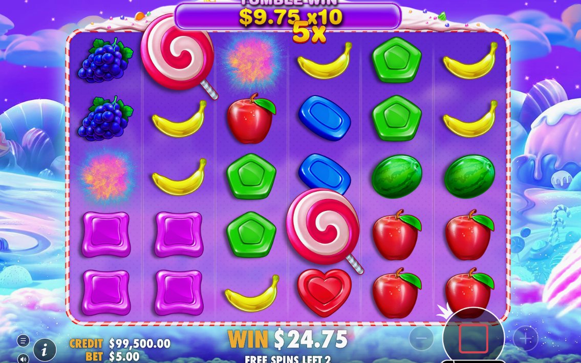Free Spins round in progress on the 6x5 grid