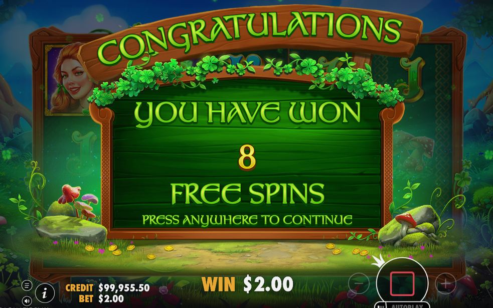 Free Spins round with its progress trail and Money Collect