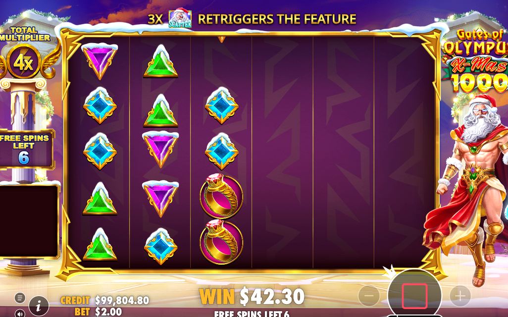 Free Spins round on the 6x5 grid of 30 cells